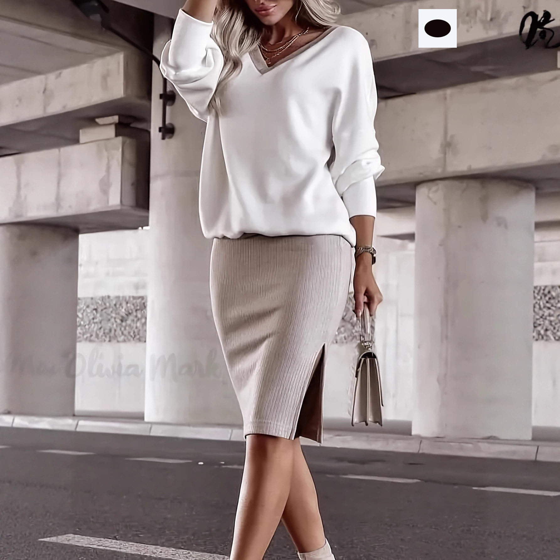 时尚女装外出休闲宽松领卫衣套装紧身半裙长袖上衣两件套,女装/女士精品,时尚套装,淘宝优惠券,粉丝福利购,淘宝优惠卷