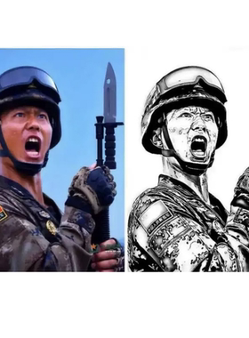 激光雕刻打标机照片转线条矢量图图片处理教程 含软件和制作步骤