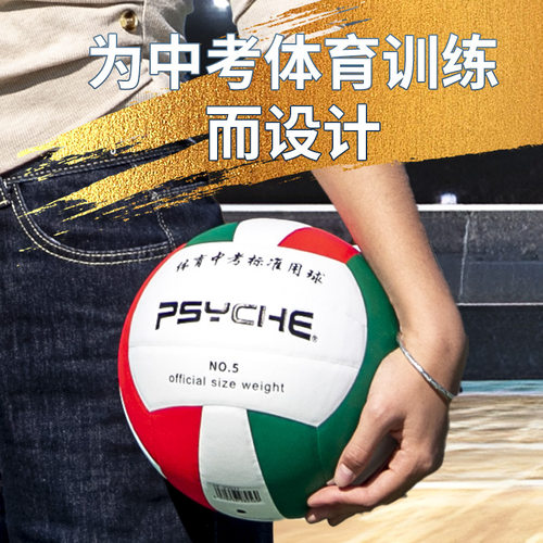 PSYCHE标准5号中考中小学生训练比赛用排球防爆布胆学校推荐硬排