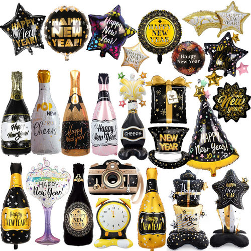 2026元旦新年跨年装饰铝膜气球