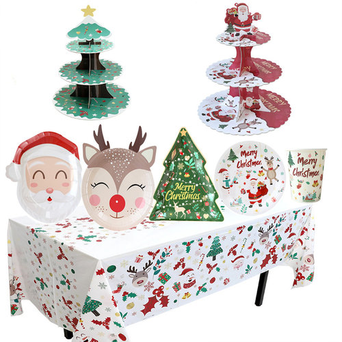 圣诞节派对一次性餐具