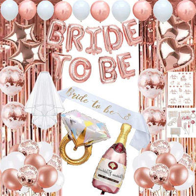 单身派对气球布置bridetobe
