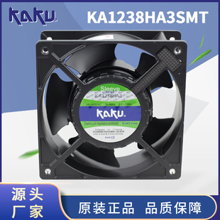 KAKU卡固AC380V风机KA1238HA3SMT含油IP55防水轴承风扇0.07/0.06A