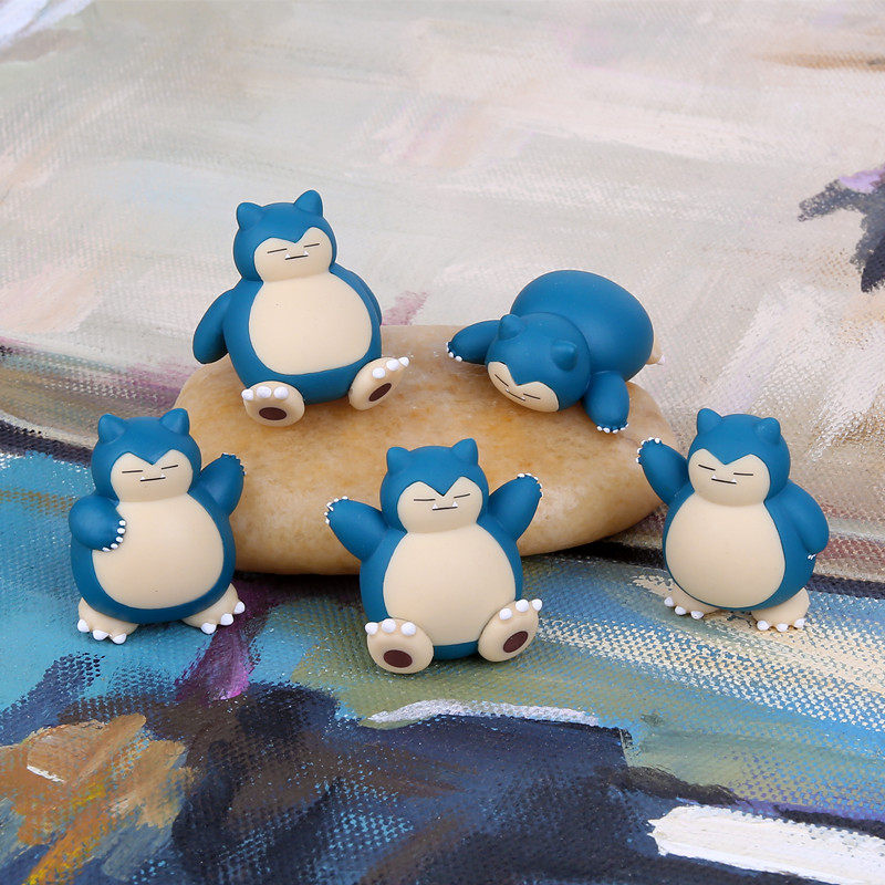 Pokemon宠物小精灵口袋妖怪卡比兽5款公仔玩偶摆件蛋糕装饰