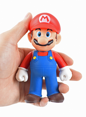 SuperMario超级玛丽马里奥周边路易青龙蘑菇公仔玩具模型礼物摆件