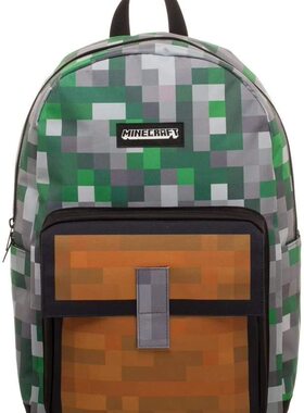 我的世界儿童书包背包Minecraft游戏周边苦力怕灰狼卡通公仔双肩