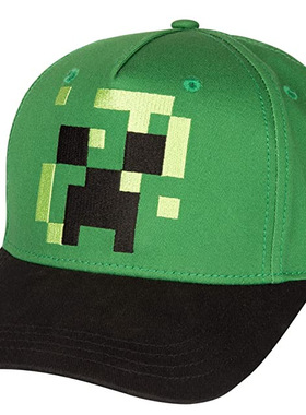 我的世界Minecraft棒球帽太阳帽鸭舌帽史蒂夫苦力怕儿童大人网帽