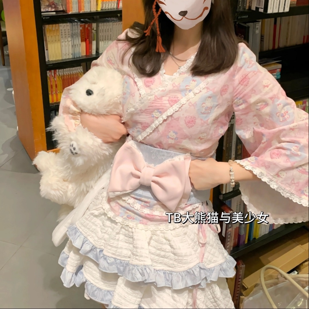 日系洛丽塔软妹套装女度假风