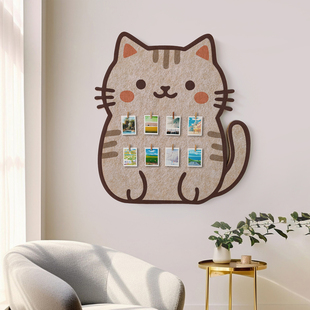 毛毡板墙贴房间布置照片墙展示板墙面装 饰遮丑背景墙留言板相册墙