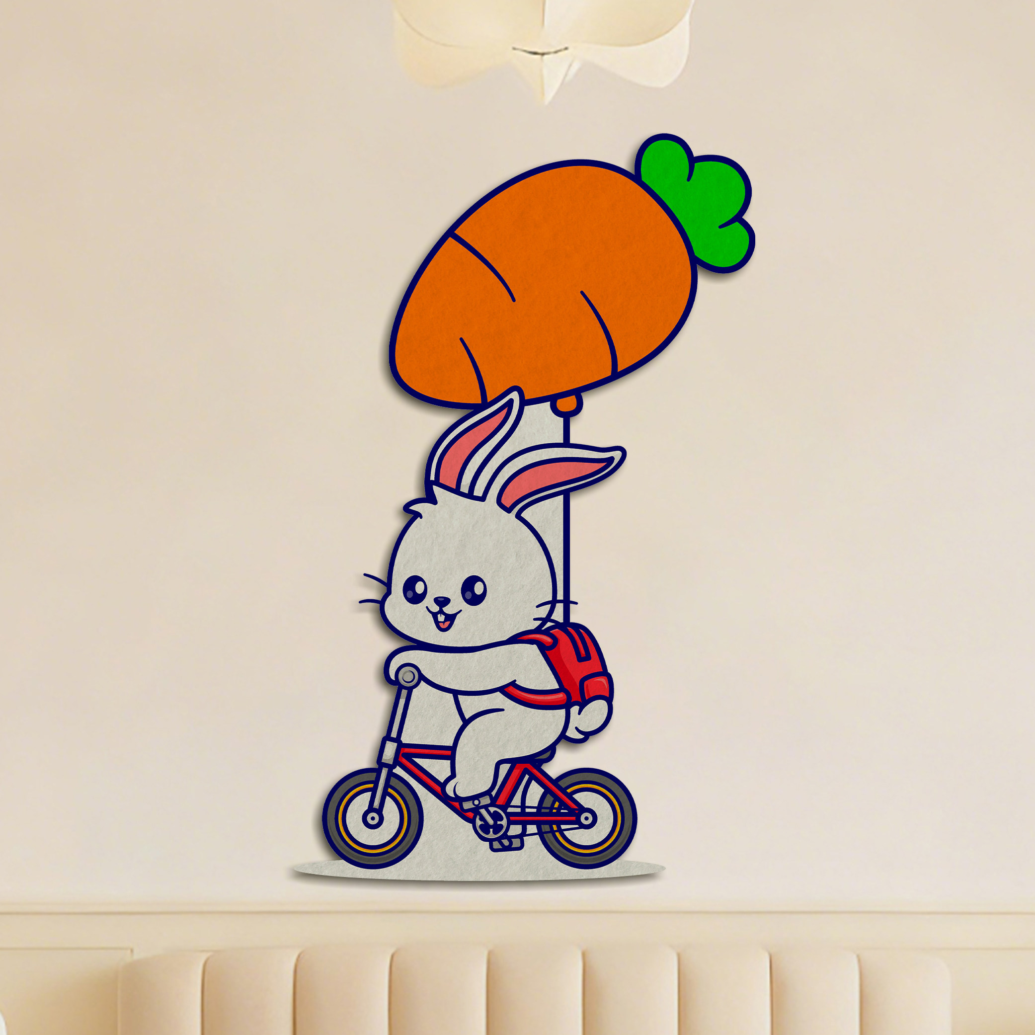 立体兔子毛毡板照片墙可爱墙面装饰北欧风客厅卧室布置装饰免打孔,家居饰品,软装墙贴,淘宝优惠券,粉丝福利购,淘宝优惠卷