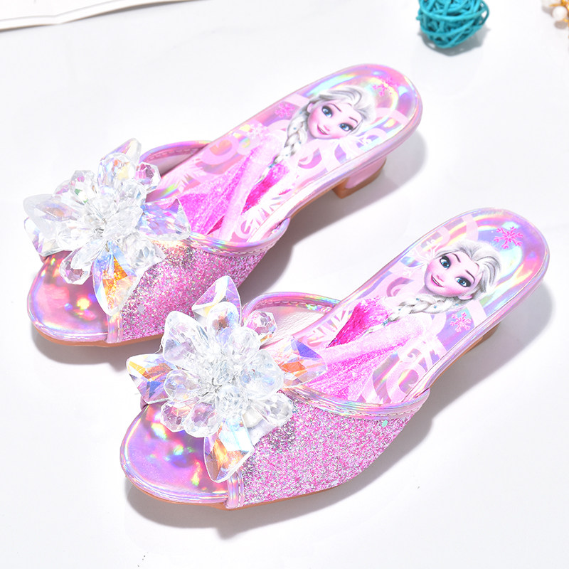 女童高跟拖鞋灰姑娘爱莎水晶鞋夏新款小女孩外穿公主鞋儿童凉拖鞋,童鞋/婴儿鞋/亲子鞋,儿童凉拖鞋,淘宝优惠券,粉丝福利购,淘宝优惠卷