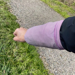 透气四面弹护袖 短款羽绒服 男女弹力针织套袖 胖人大口径 工作服