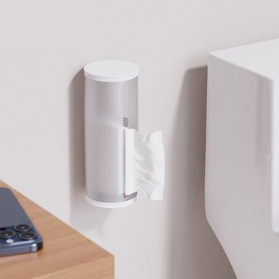 卫生间实心厕纸盒壁挂式无芯卷纸盒实心卷纸纸巾盒厕纸厕所纸巾筒