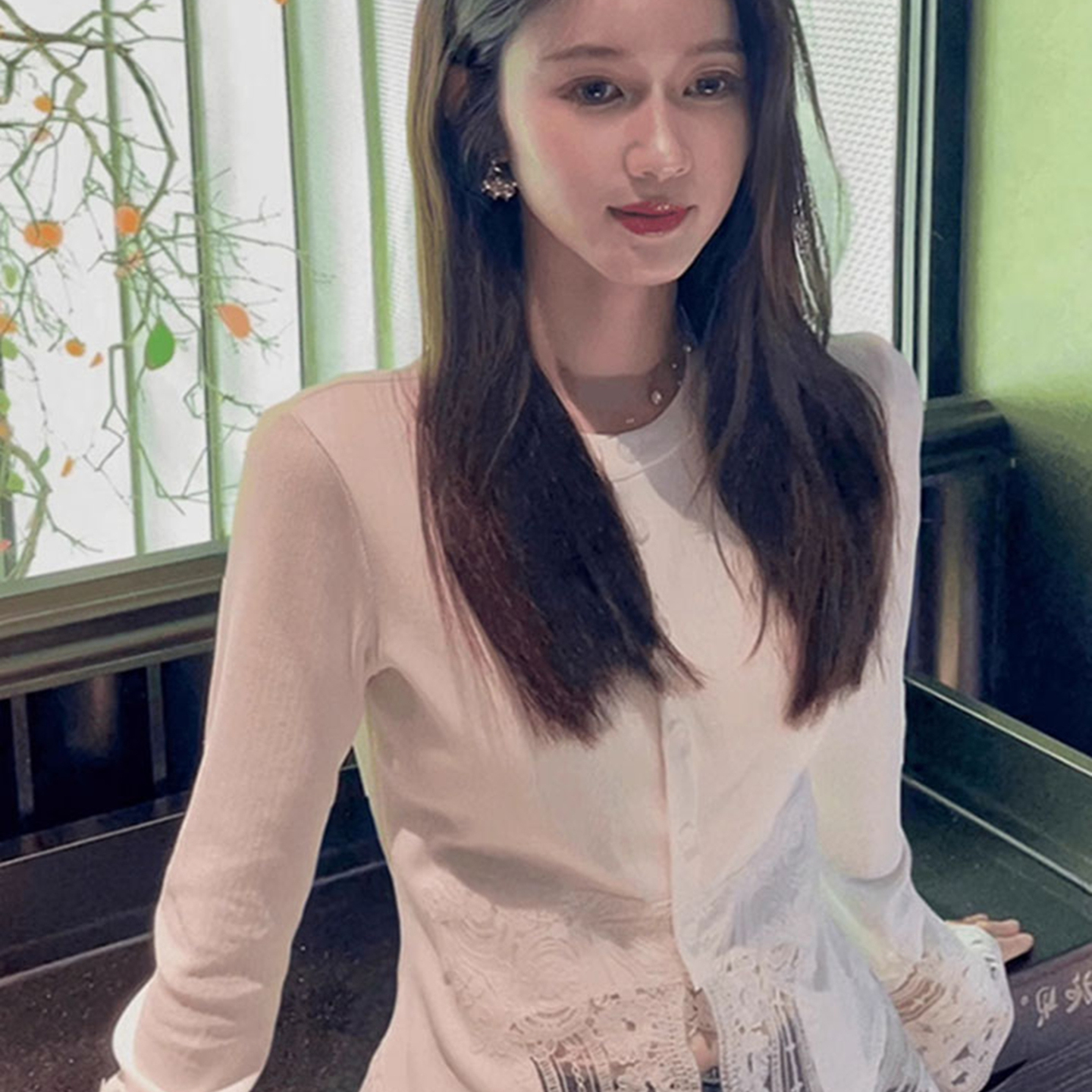 早秋女装2025新款穿搭法式小资长袖白色衬衫巨好看的独特精致小衫