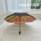 原创油画风浪漫郁金香花海雨伞晴雨两用内图案太阳伞防晒防紫外线