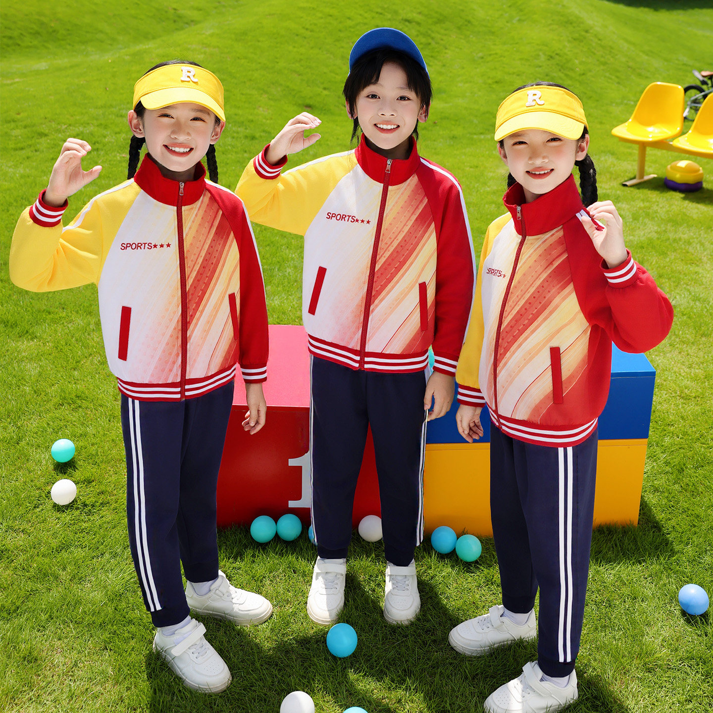 幼儿园园服春秋套装一年级运动会小学生班服秋冬季儿童校服中国风