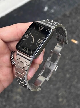 不锈钢腕带适用小米手环9pro手表表带8pro红米watch5/4金属男女新