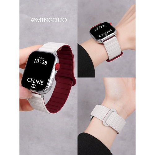 适用华为fit4手表表带FIT5pro三株磁吸硅胶高级透气小米89pro红米