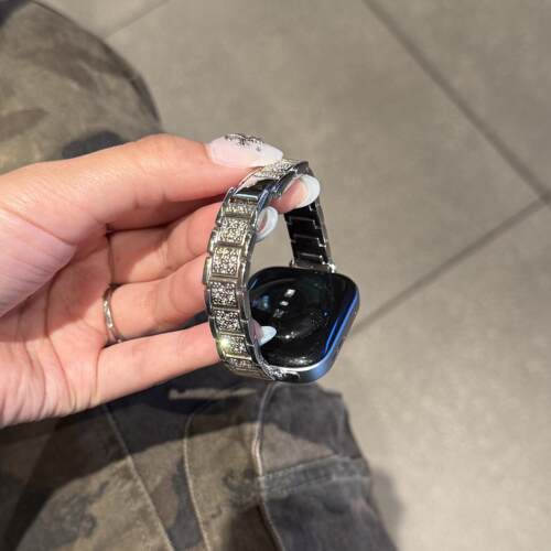 适用小米9pro手表带轻奢新款金属满钻红米watch456高级夏华为fit4