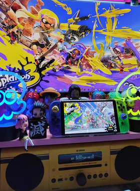 splatoon鱿鱼章鱼哥小夜灯喷射战士鱿型喷喷3斯普拉遁装饰小夜灯