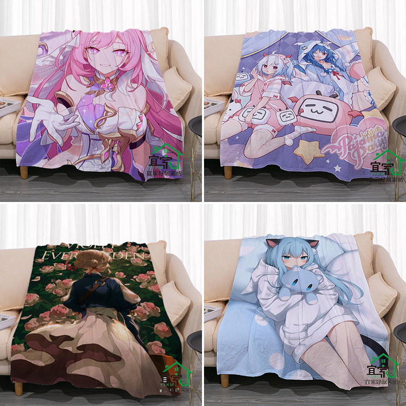 春夏来图定制蕾姆法莱绒毯子卡通动漫伊蕾娜空调毯二次元盖毯毛毯