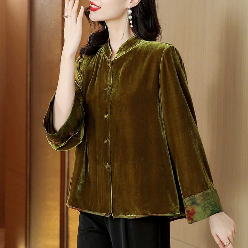 高级感桑蚕丝上衣