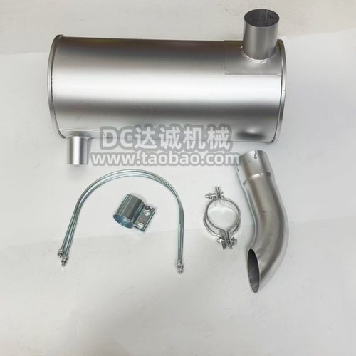 挖掘机卡特4M40挖机消音器排气管