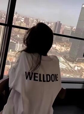 潮牌纯棉短袖T恤女ins潮夏