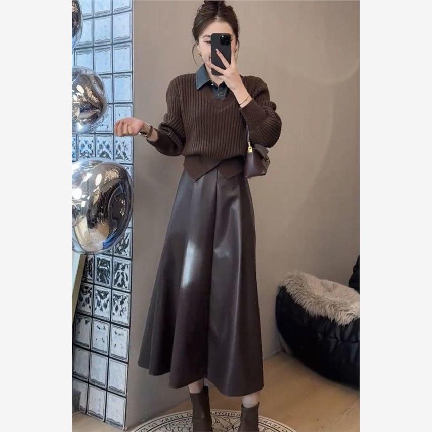 高级感气质复古牛仔衬衫