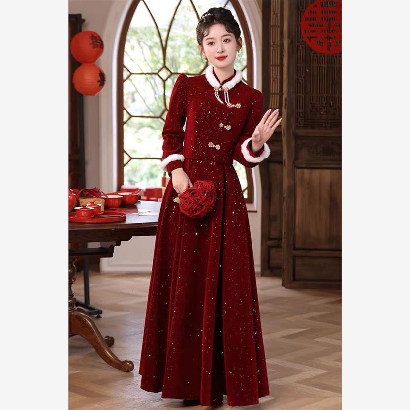 2025新中式敬酒服新娘秋