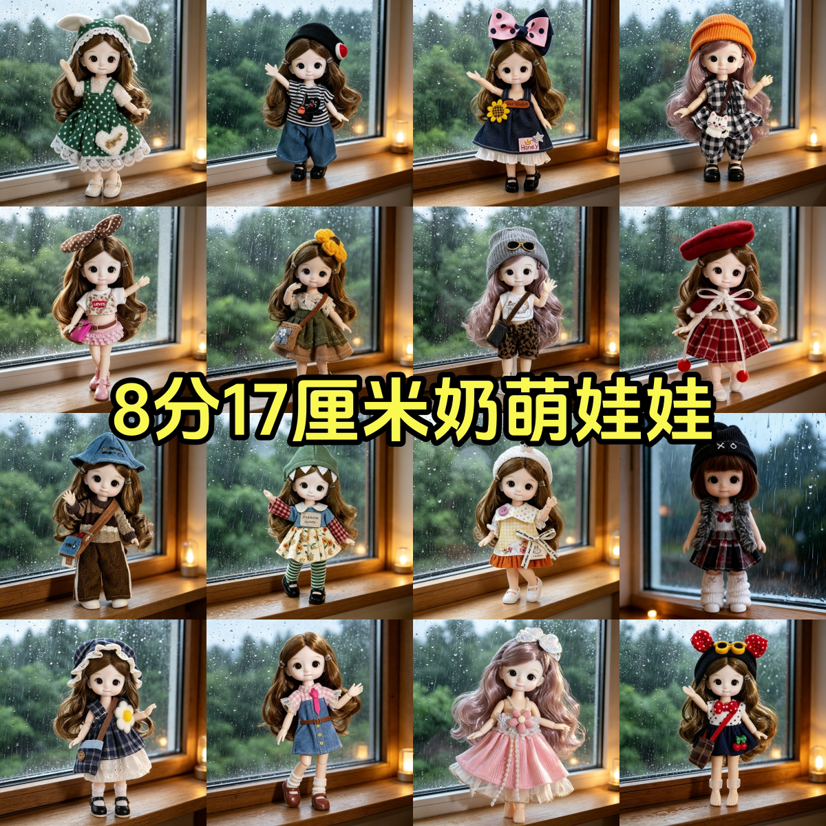 8分17厘米奶萌洋娃娃公主套装娃娃/配件/着替