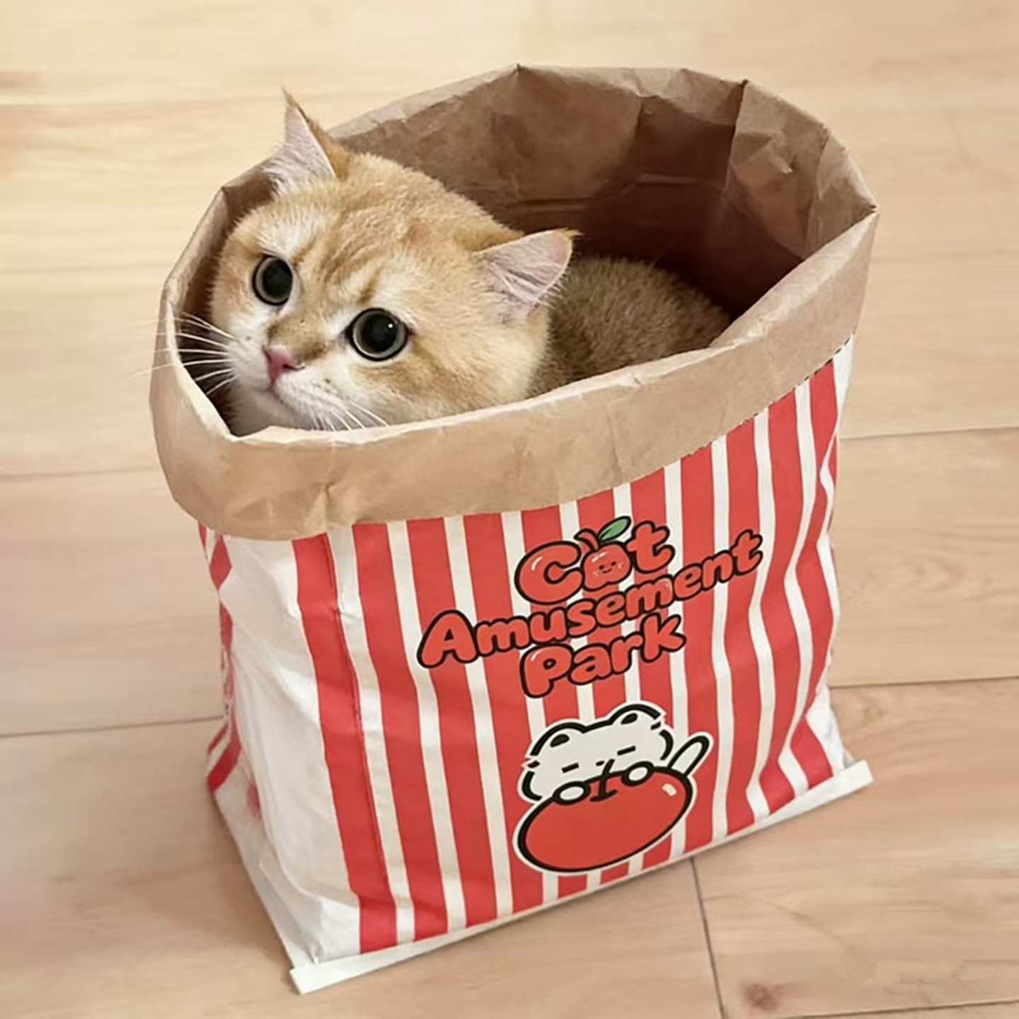 猫咪响纸袋子大号牛皮纸袋子猫窝猫隧道捉迷藏钻洞自嗨解闷猫玩具