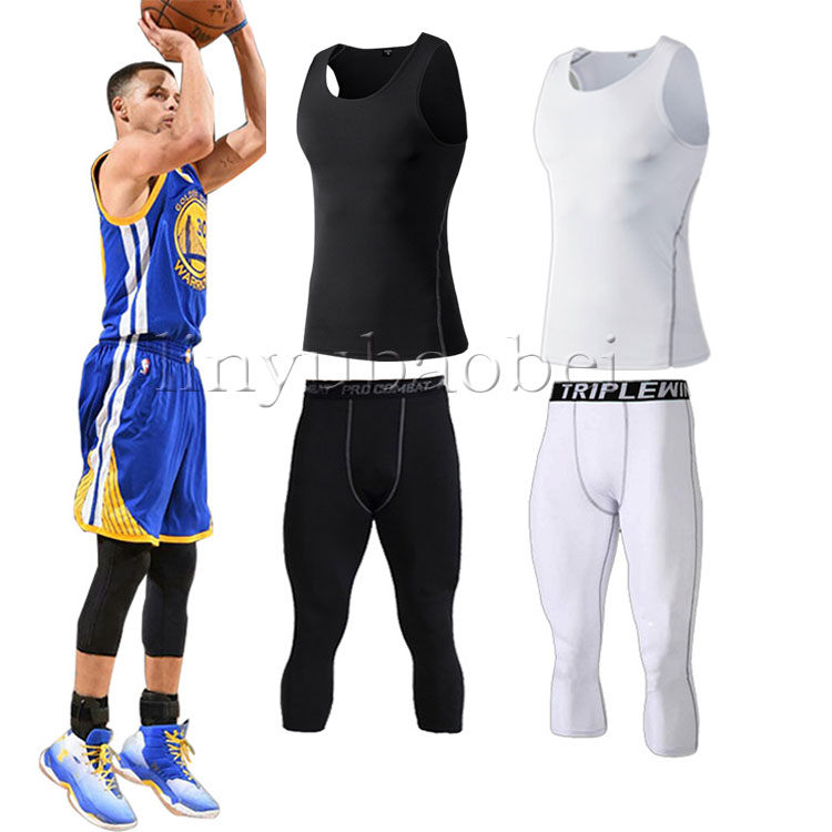 white Tights Sports vest Basketball run Sweat train Fitness wear Elastic force Leggings Short sleeved suitin the Sportswear/Casual Clothing , Fitness Apparel , Fitness clothing  category - from Buy2taobao.com to provide professional Taobao agent buy service