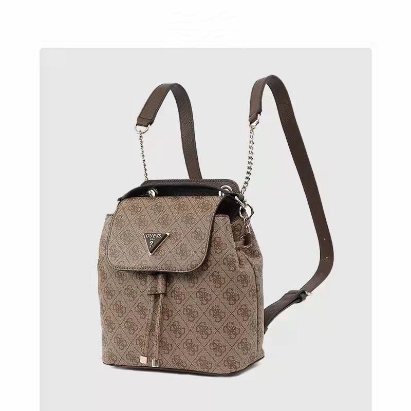 guess女包欧美新款背包倒三角logo满幅印花时尚双肩包女-bg837731