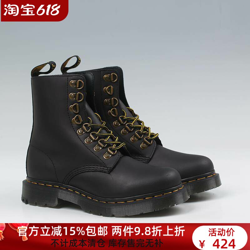 【37 38】加绒保暖！1460 内毛马丁靴8孔防滑耐磨雪地靴 高帮棉鞋