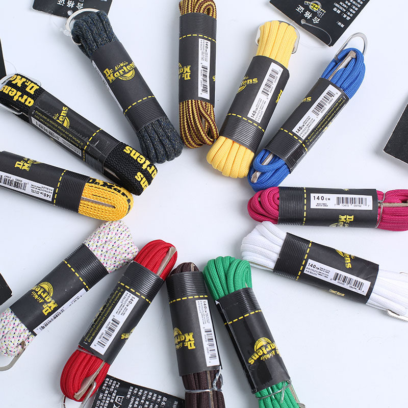 强烈！马丁博士 鞋带 140cm百搭男女款8/10/20孔马丁鞋带