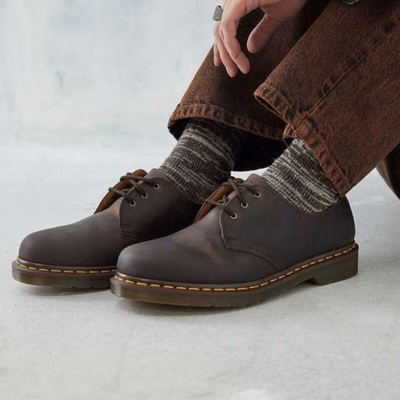 【41 42 43】强烈！1461疯马皮油皮3孔低帮复古马丁鞋男女鞋 越南