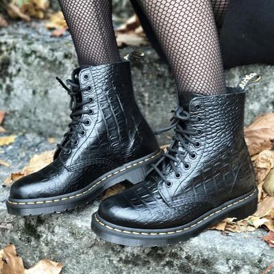 【36-48】小众！1460马丁靴8孔 特别纹理短靴高帮男女鞋 情侣鞋