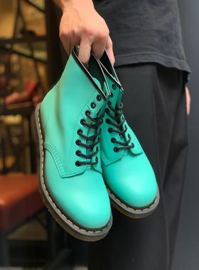 【36-39】好看！1460彩色橘色红色硬皮光面高帮男女8孔马丁靴越南