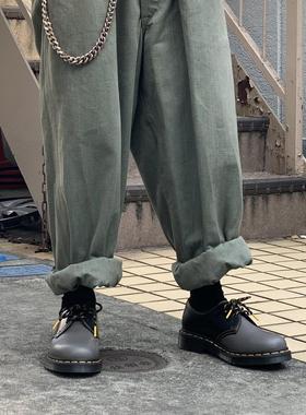 【36 46 48】1461灰色拼色舒服3孔低帮马丁男女鞋 英伦皮鞋越南