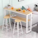 吧台桌靠墙家用阳台桌厨房简易桌双层桌客厅高脚桌子长条桌窄细桌