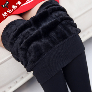 加绒加厚打底裤女士冬季光腿外穿高腰显瘦保暖裤子一体裤显瘦神器