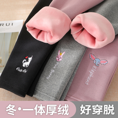 打底加厚保暖女宝宝外穿洋气裤子