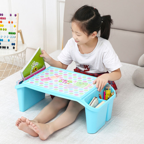 早教桌宝宝学习桌塑料玩具桌多功能写字桌儿童床上小书桌吃饭餐桌