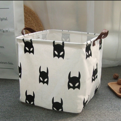 布艺田园风 防水宿舍家用收纳筐杂物收纳储衣筐折叠脏衣篮 脏衣篓