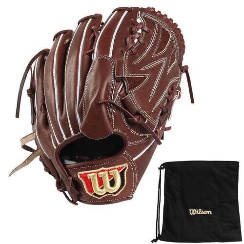 代购Wilson威尔胜男士棒球手套投手专用硬式用指部保护背面加固