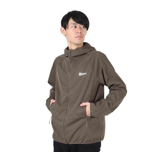 日本代购Jack wolfskin/狼爪男士运动茄克防风防泼水连帽轻量化