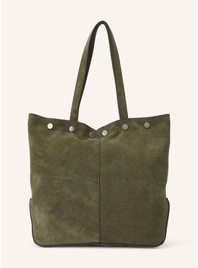 代购LIEBESKIND女士单肩包按扣闭合大容量内部分隔前标细节