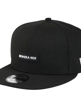 日本代购New Era男士运动帽可调节Snapback平檐黑色街头日常