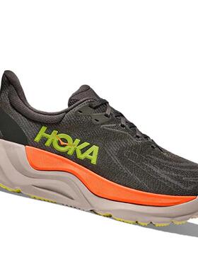 代购Hoka OneOne跑步鞋男稳定支撑缓震效果透气性能贴合脚型灰色